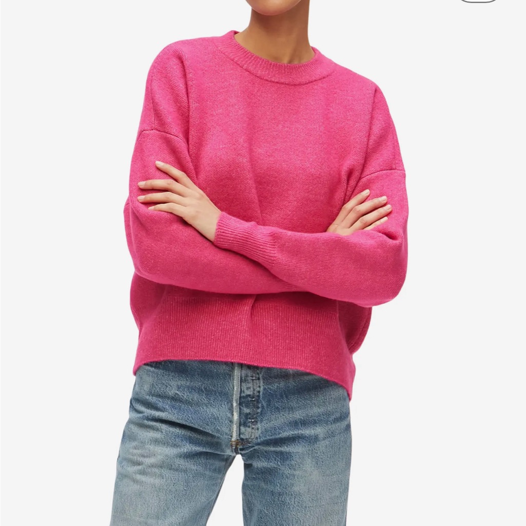 Michael Stars Super Cute Maddie Sweater In Pink!